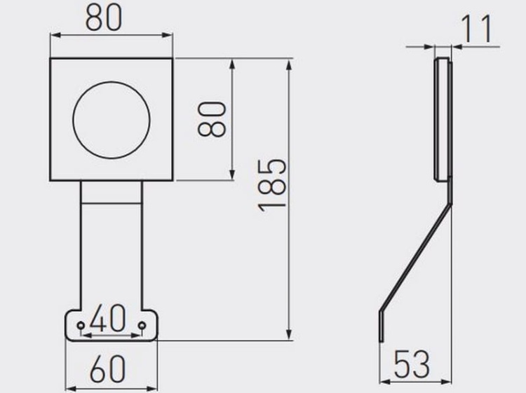 Oprawa LED NOELIA na wysięgniku 2,6W 3000K 330lm IP20 GTV