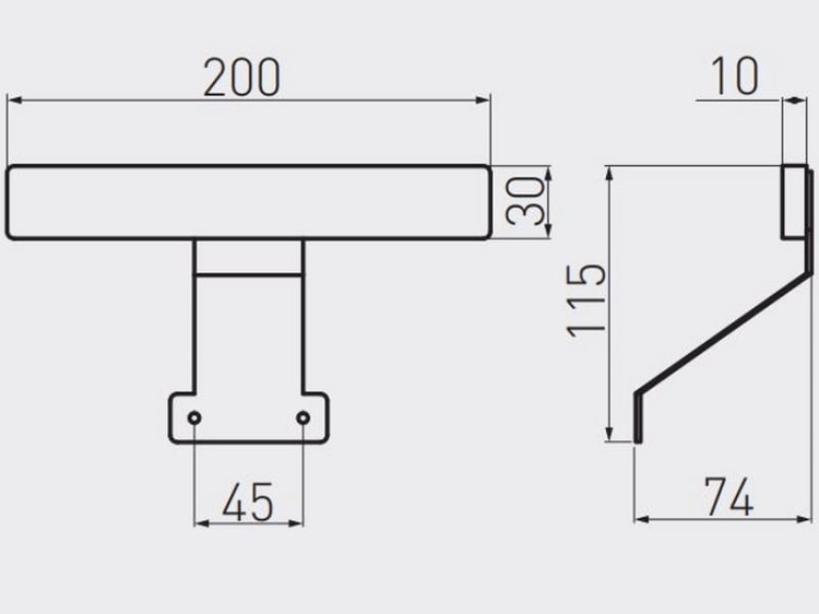 Oprawa LED FIDELIA na wysięgniku 2,6W 6400K 165lm IP20 GTV