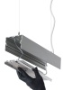 Profil MOD-100 srebrny anodowany odcinki: 1m, 2m, 3m