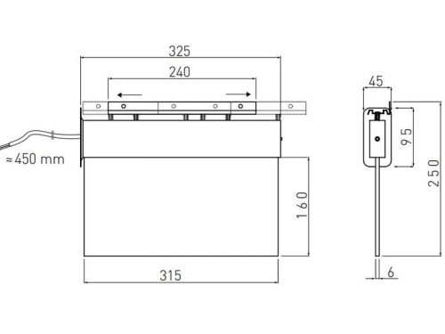 Oprawa awaryjna LED SALED dwuzadaniowa 1H 3W 6400K IP40 GTV