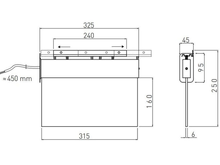 Oprawa awaryjna LED SALED dwuzadaniowa 1H 3W 6400K IP40 GTV