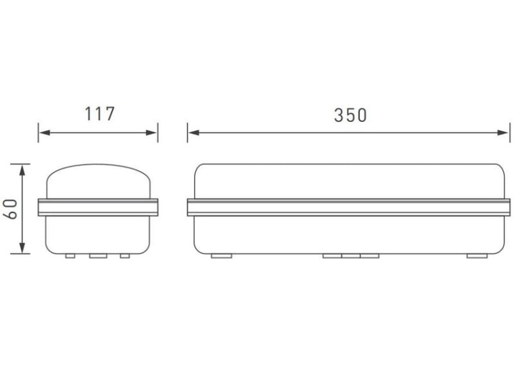 Oprawa awaryjna LED TERNO dwuzadaniowa 3H 3W 6400K 250lm IP65 GTV