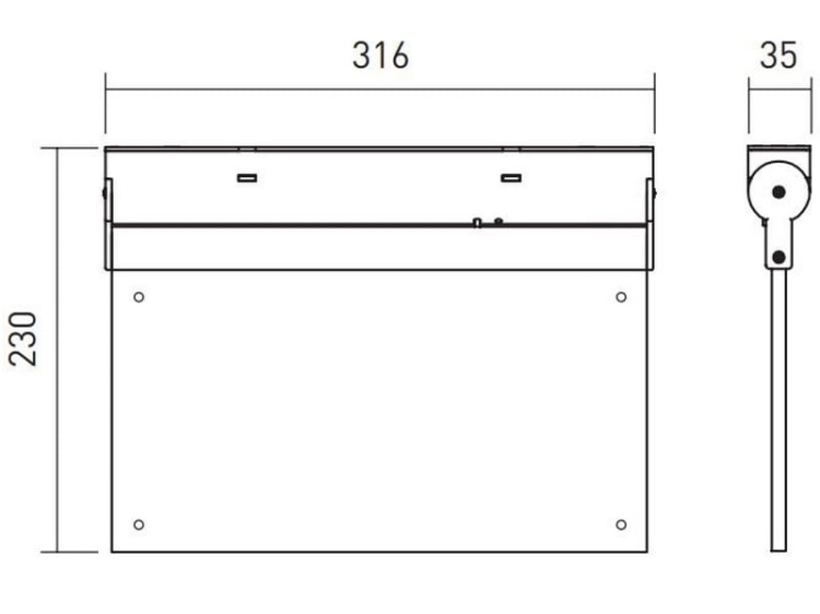 Oprawa awaryjna LED CORSO dwuzadaniowa 1H 3W 6400K 300lm IP20 GTV