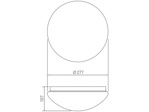 Plafon LED z czujnikiem ruchu PLCZMI E27 max 40W IP44 GTV