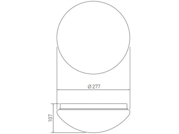 Plafon LED z czujnikiem ruchu PLCZMI E27 max 40W IP44 GTV