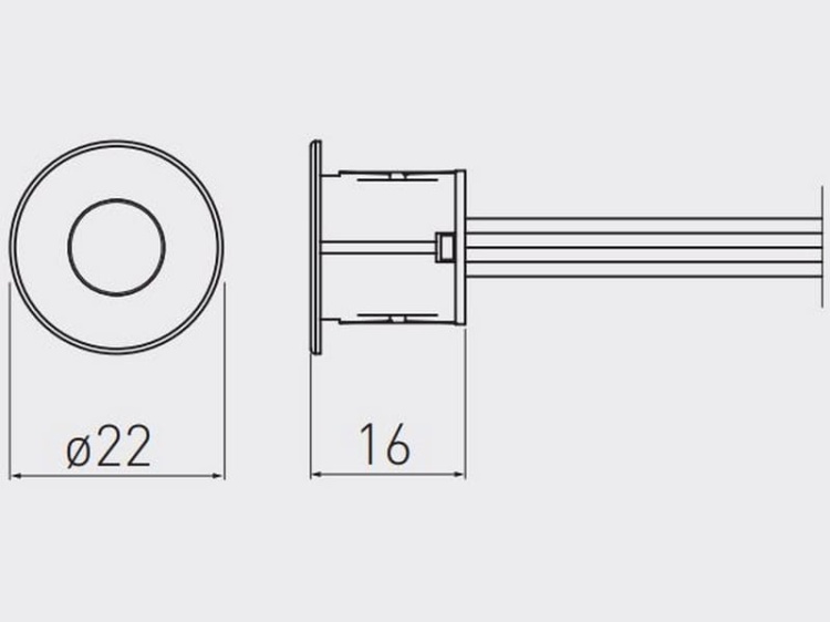 Włącznik dotykowy ściemnialny czarny 12V max 24W IP20 GTV
