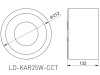 Oprawa natynkowa LED KARIS DOWNLIGHT 3 barwy światła 35W 2500lm GTV