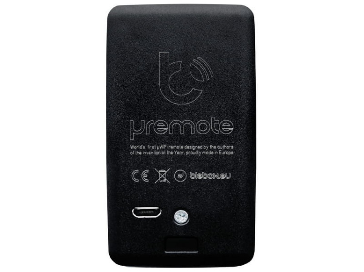 uREMOTE pilot do urządzeń µWiFi BleBox czarny