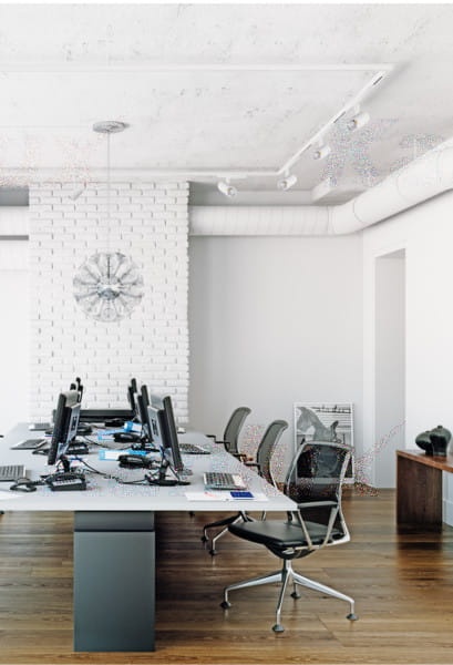 Oświetlenie LED na szynie.