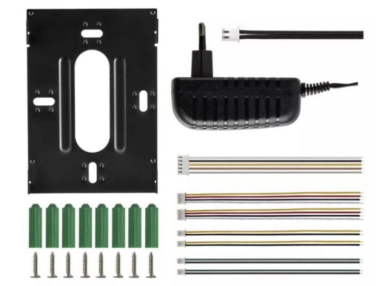 Wideodomofon H2017 7" komplet EM-07HD 12V DC kamera 80° EMOS