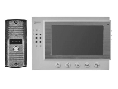 Wideodomofon H2017 7" komplet EM-07HD 12V DC kamera 80° EMOS