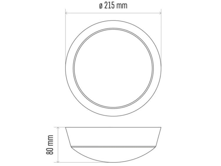 Oprawa LED ZM3231 okrągła biało-czarna 14W 4000K 1000lm PIR IP54 EMOS