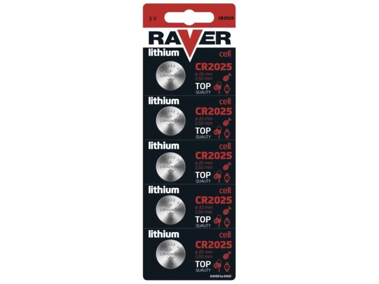 Baterie CR2025 Raver lithium cell