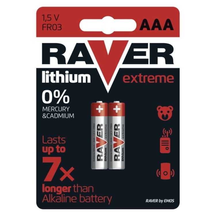 Baterie AAA Raver lithium extreme