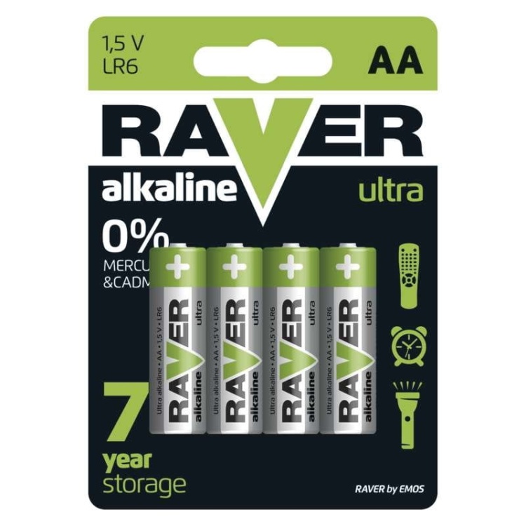 Baterie AA Raver alkaline ultra