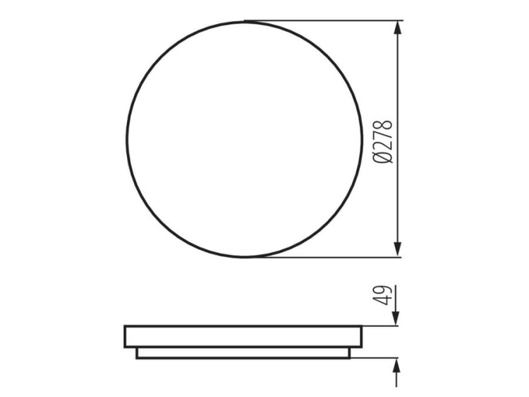 Plafon LED VARSO okrągły 18W 1700lm IP54 b.neutralny KANLUX