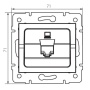 Gniazdo komputerowe pojedyncze (RJ45Cat 5e Jack) LOGI 02-1390-041 grafitowe MOW ION 25285