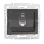 Gniazdo komputerowe pojedyncze (RJ45Cat 5e Jack) LOGI 02-1390-041 grafitowe MOW ION 25285