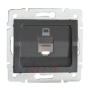 Gniazdo komputerowe pojedyncze (RJ45Cat 6 Jack) LOGI 02-1400-041 grafitowe MOW ION 25285