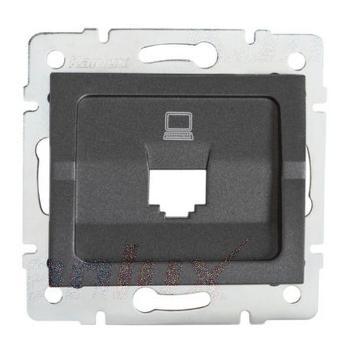 Adapter gniazda RJ45 LOGI 02-1399-041 grafitowe MOW ION 25929