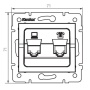 Gniazdo komputerowo-telefoniczne (RJ45 Cat 5e+RJ11) LOGI