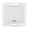 Łącznik zwierny dzwonek z LED LOGI 02-1080-102 biały MOW ION 25075