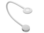 Lampka LED Chicago USB ściemnialna (USB 5V 1A+2,1A) 12V 2.1W 4000K biała GTV LD-CHIC16NE-10DIM