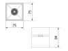 Oprawa LED BIANCO 8W 4000K 680lm IP20 36° kwadrat czarny GTV