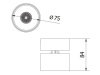 Oprawa LED BIANCO 8W 4000K 680lm IP20 36° okrągła czarny GTV