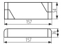 Zasilacz CV POWELED P 24V 60W wymiary