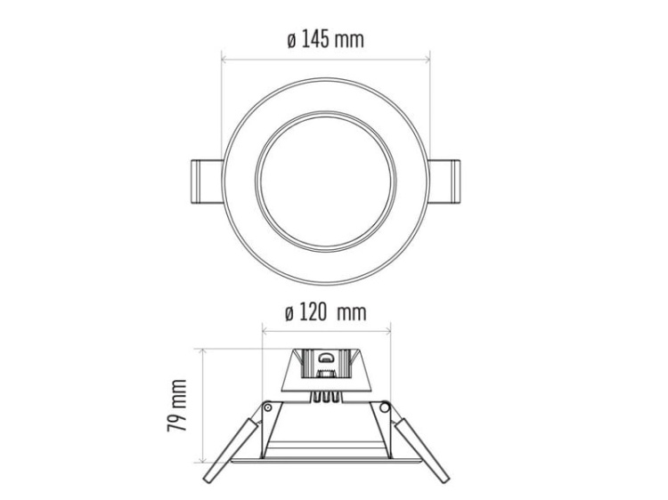 Oprawa LED downlight ZD6102 9W neutralna biel 4000K 900lm IP20 EMOS