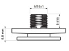 Akcesorium NYPEL do adaptera szynoprzewodu M10x1 8mm z nakrętką