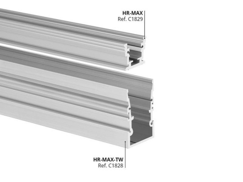 Listwa montażowa pogłębiona profil HR-MAX-TW nieanodowany; odcinki: 1m, 2m, 3m KLUŚ