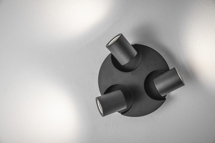 Oprawa sufitowa BLINK potrójna 3xGU10 IP20 czarna GTV