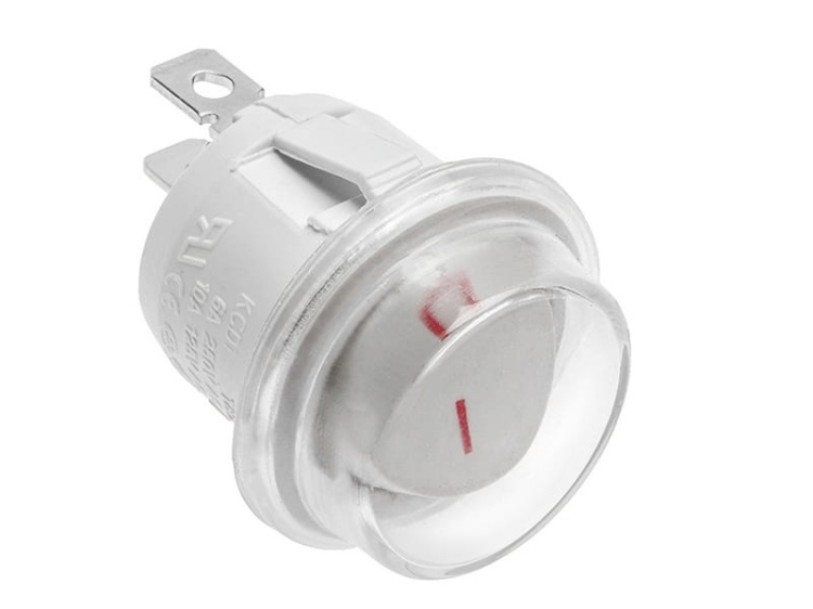 Przełącznik kołyskowy AE-WLIP44-15 okrągły BIAŁY IP44 max 1300W max. 230V GTV