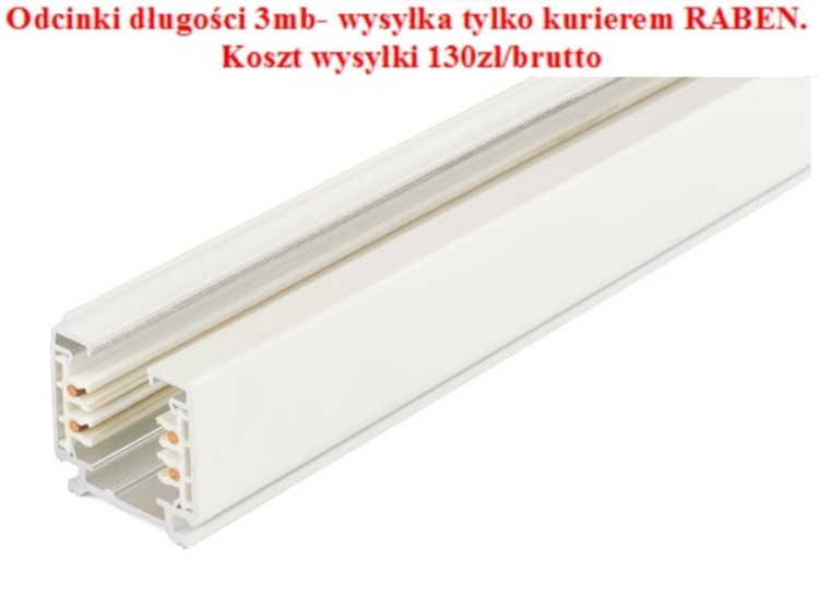 Szynoprzewód 3 fazowy POWERGEAR biały PRO-0430-W 3m