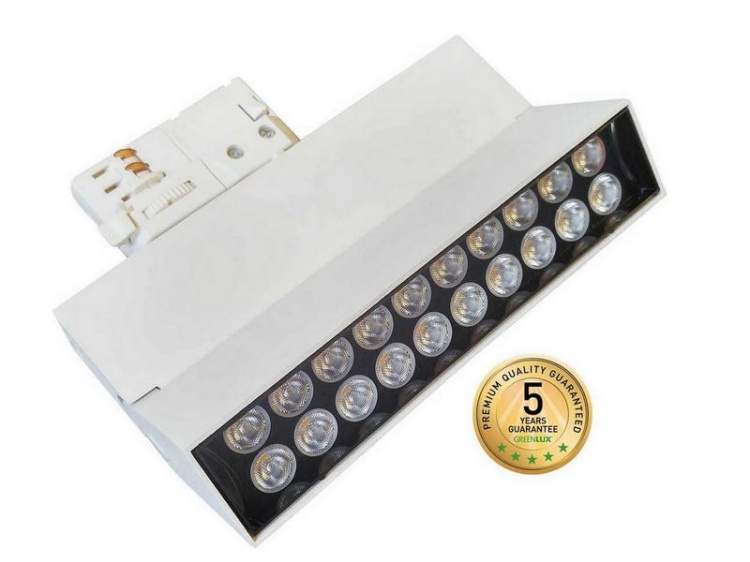 Oprawa na szynoprzewód AREO PROFI TRACK W biała 15W 4000K 1050lm IP20 GREENLUX