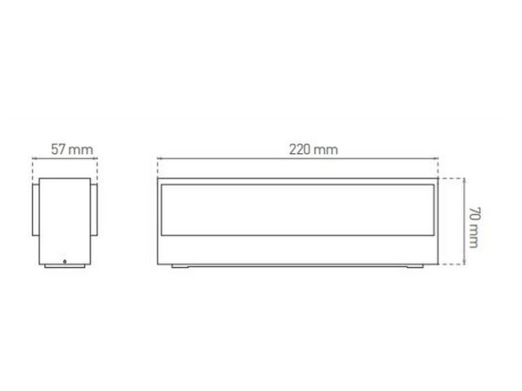 Oprawa elewacyjna LED VILA antracyt 16W 4000K 800lm IP54 GREENLUX