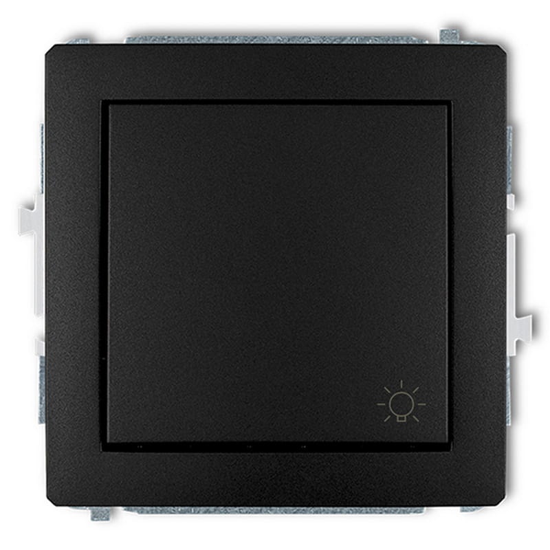 Mechanizm łącznika zwiernego "światło" 12DWP-5 czarny mat Deco Karlik