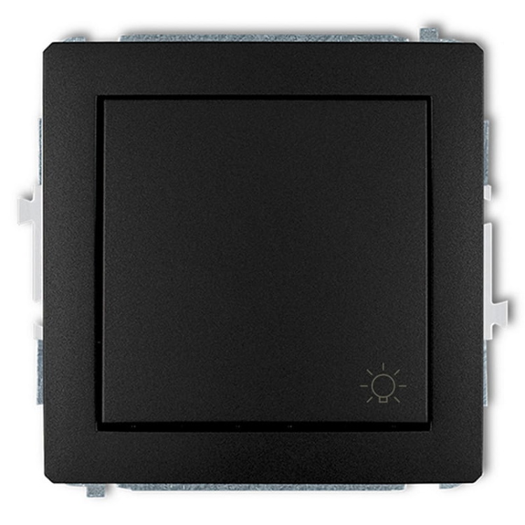 Mechanizm łącznika zwiernego "światło" 12DWP-5 czarny mat Deco Karlik