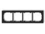Ramka uniwersalna poczwórna czarny mat 12DR-4 Deco Karlik