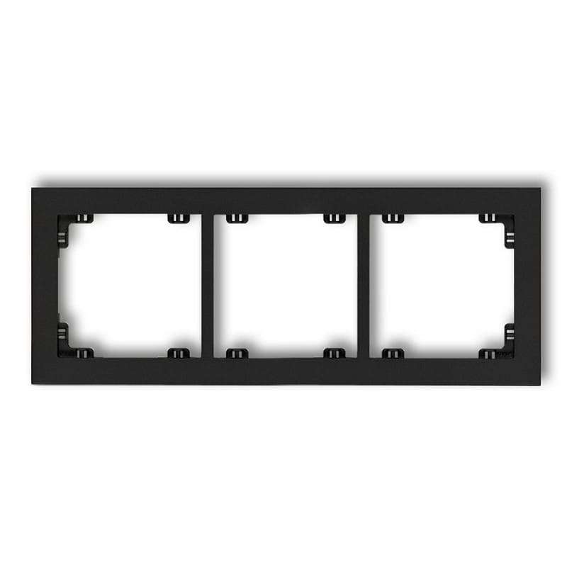 Ramka uniwersalna potrójna czarny mat 12DR-3 Deco Karlik