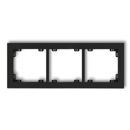 Ramka uniwersalna potrójna czarny mat 12DR-3 Deco Karlik