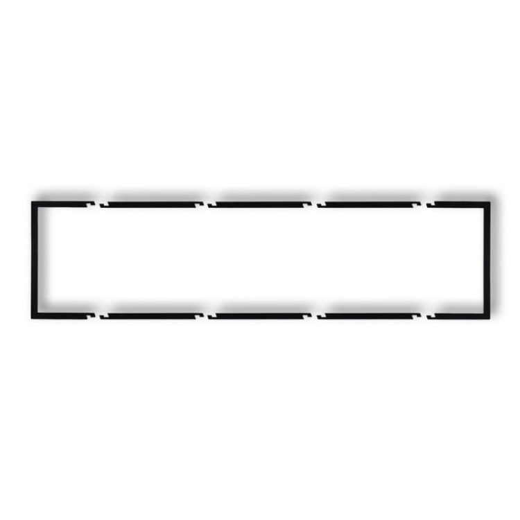 Ramka wypełniająca poczwórna czarny mat 12DRW-4 Deco Karlik