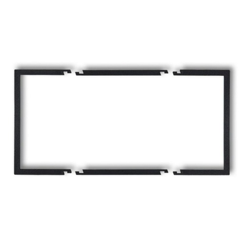 Ramka wypełniająca podwójna czarny mat 12DRW-2 Deco Karlik