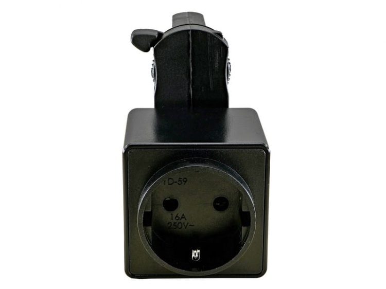 Gniazdo typu F "Schuko" do szynoprzewodu 3-fazowego czarny PRO-4230V-B POWERGEAR
