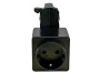 Gniazdo typu F "Schuko" do szynoprzewodu 3-fazowego czarny PRO-4230V-B POWERGEAR