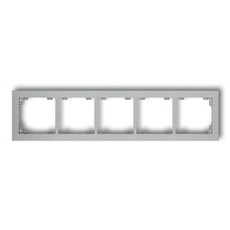 Ramka uniwersalna pięciokrotna srebrny metalik 7DR-5 Deco Karlik