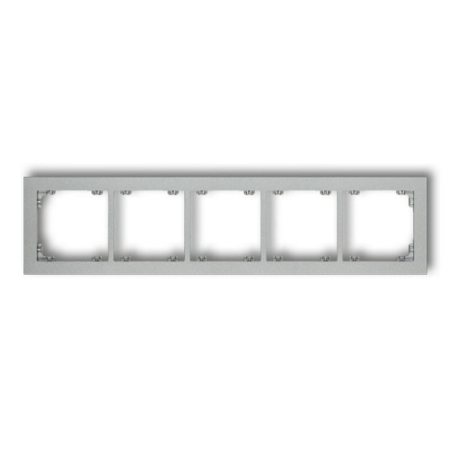 Ramka uniwersalna pięciokrotna srebrny metalik 7DR-5 Deco Karlik