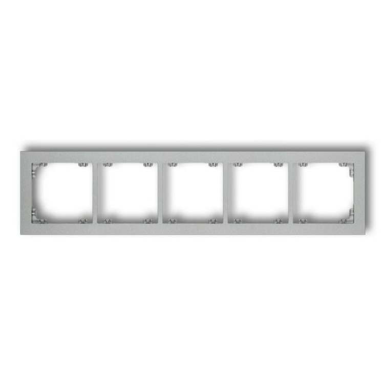 Ramka uniwersalna pięciokrotna srebrny metalik 7DR-5 Deco Karlik
